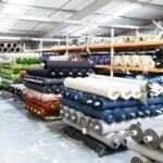 infinite numbers of textile rolls at our textile mill wooltex in northern england photo alastair wiper